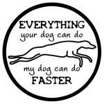Autoaufkleber Schnellster Hund