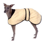 Windhund Wintermantel Gesteppt Beige